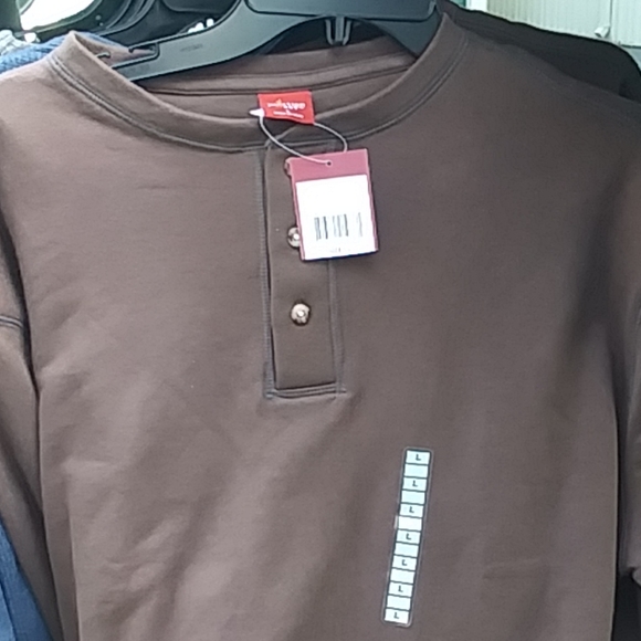 Mens L/S pullover shirt Lg - Picture 3 of 3